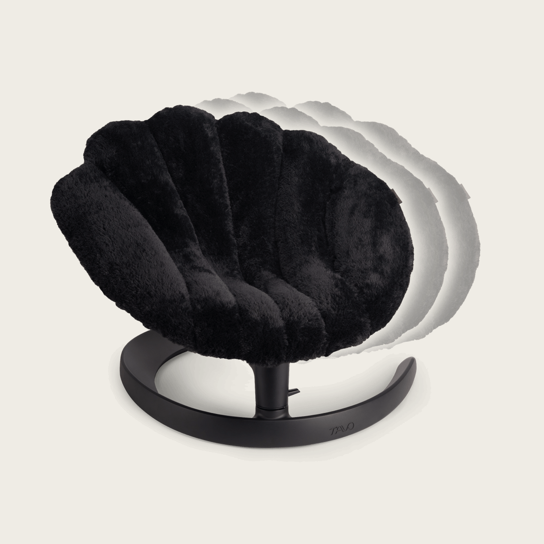 Tavo Shell™ // Gyngende lounge hundeseng (onyx)