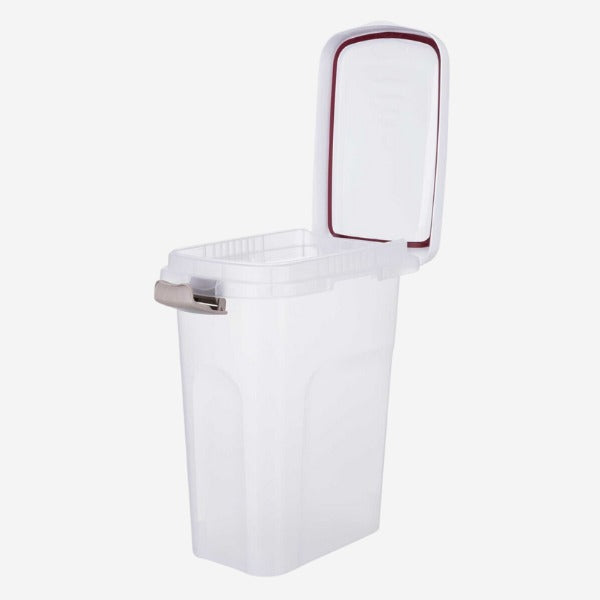 Futtereimer // Luftdichter Futtereimer mit Deckel (halbtransparent)