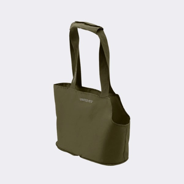 United Pets Lazy Dog // Faltbare Hundetasche bis 5 kg (Olivgrün)
