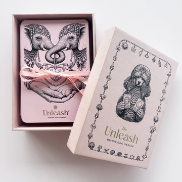 Unleash Divine Dog Oracle // Spirituelle Tarotkarten für Hundeliebhaber