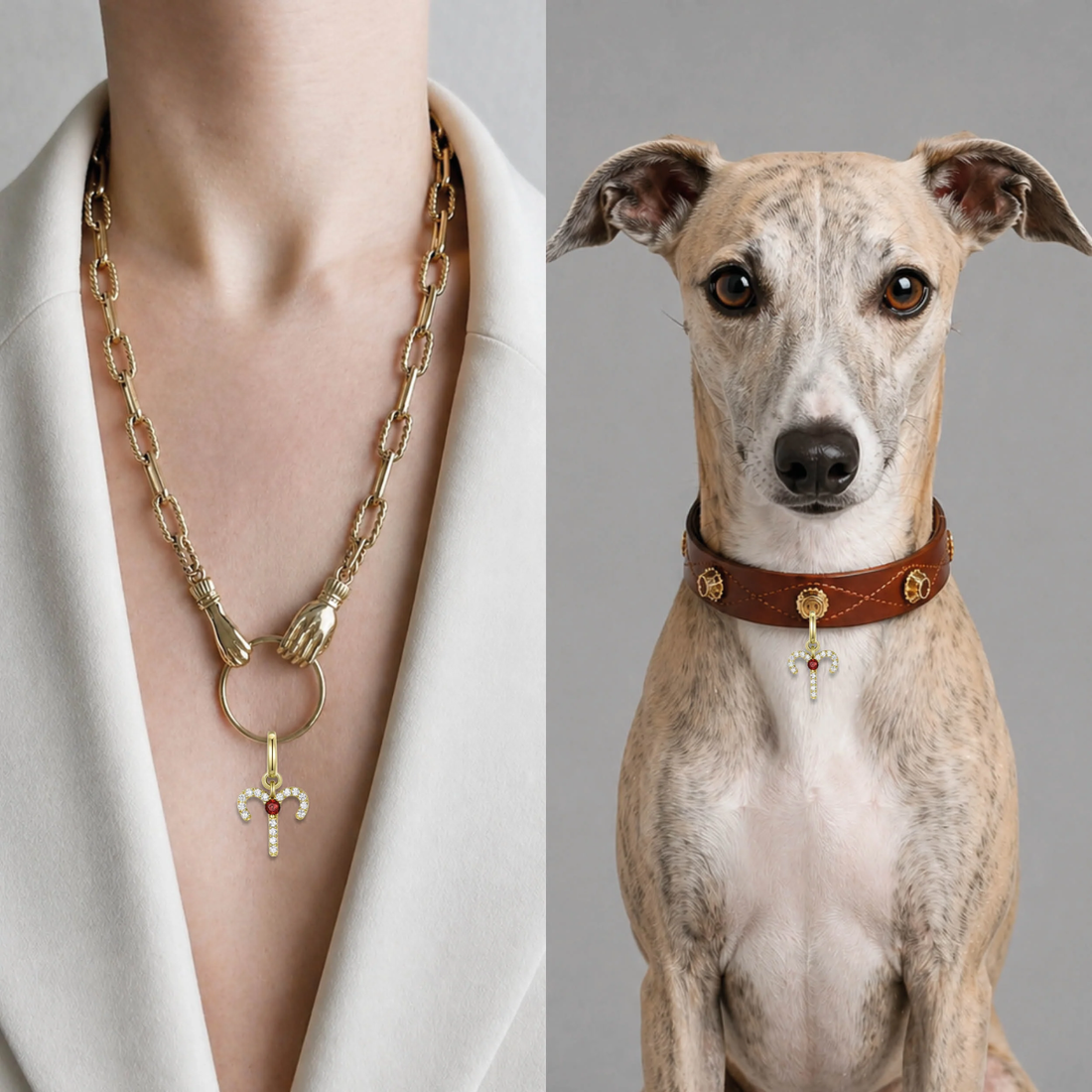 Unleash Cph Aries Charm // Vedhæng til hundehalsbånd (vædder)
