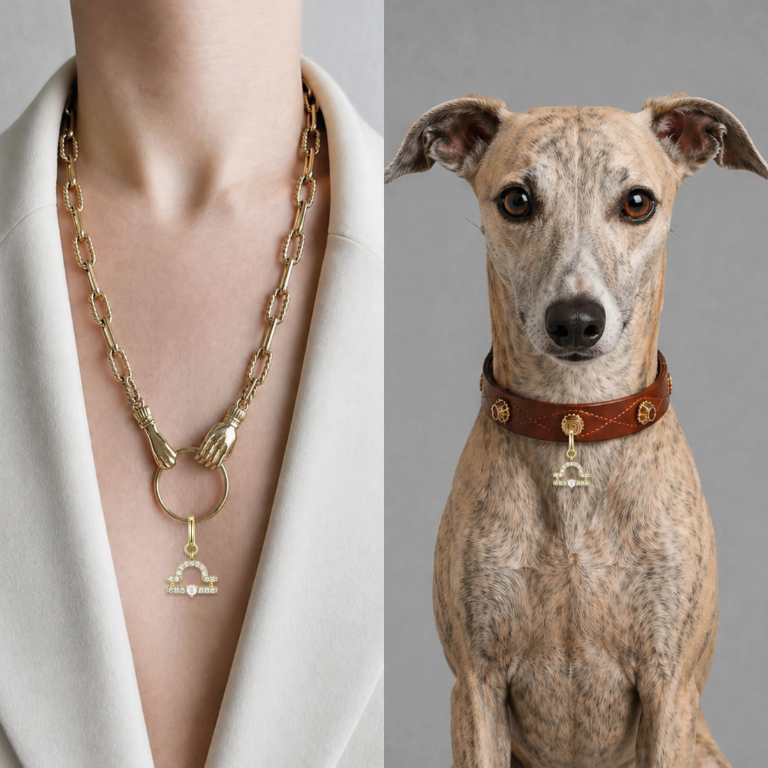 Unleash Cph Libra Charm // Vedhæng til hundehalsbånd (vægt)