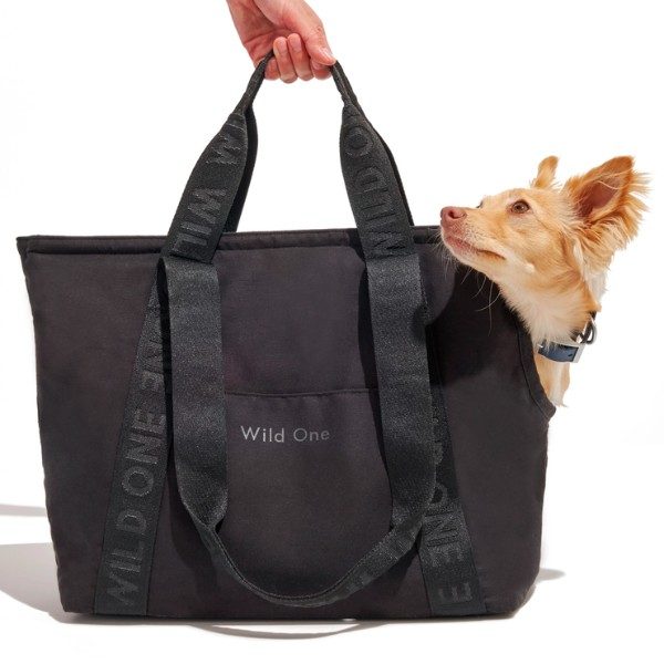 Wild One Everyday // Hundetasche für Hunde bis 9 kg (schwarz)
