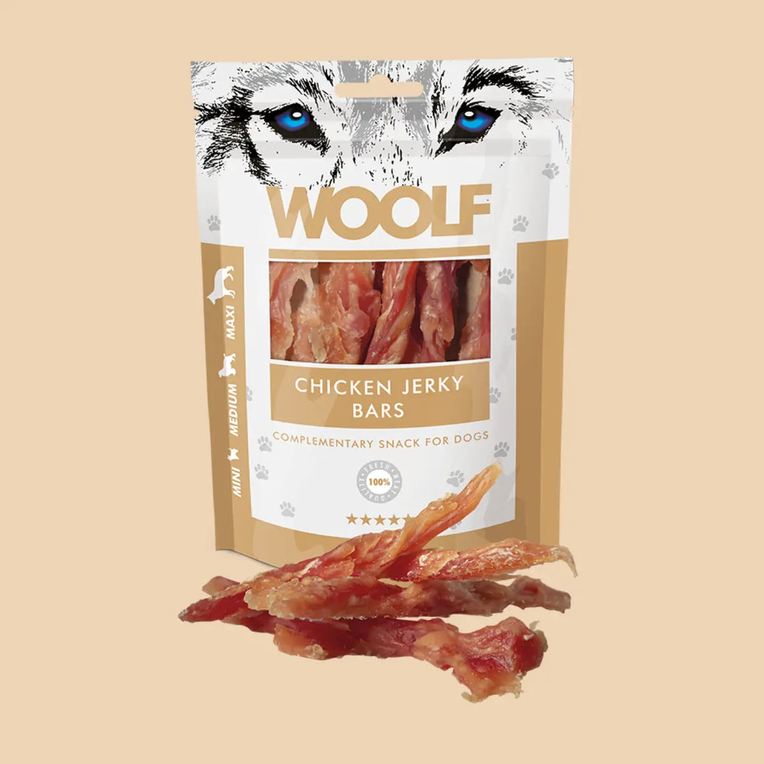 Woolf Chicken Jerky Bars // Weicher Hundesnack (Huhn)
