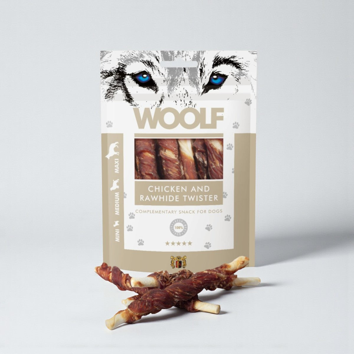 Woolf Chicken Twister // Kausnack mit Rinderhaut und Hähnchen