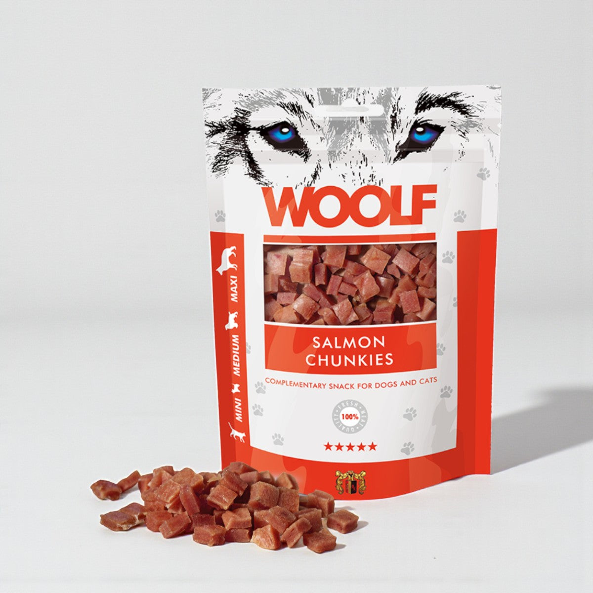 Woolf Salmon Chunkies // Weiche Trainingsleckerlis (Lachs)