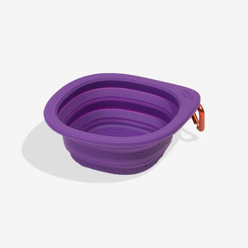 Zee.dog Go Bowl // Faltbarer Hundenapf aus Silikon (lila)
