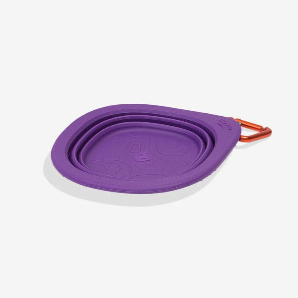 Zee.dog Go Bowl // Faltbarer Hundenapf aus Silikon (lila)
